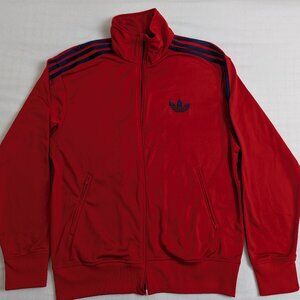 Adidas Red Track Jacket for Men Size - Medium